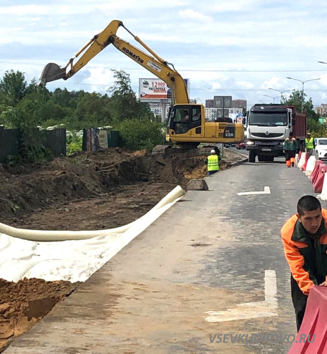 Перекресток на въезде в Кудрово расширят до середины июля Перекресток на въезде в Кудрово расширят до середины июля