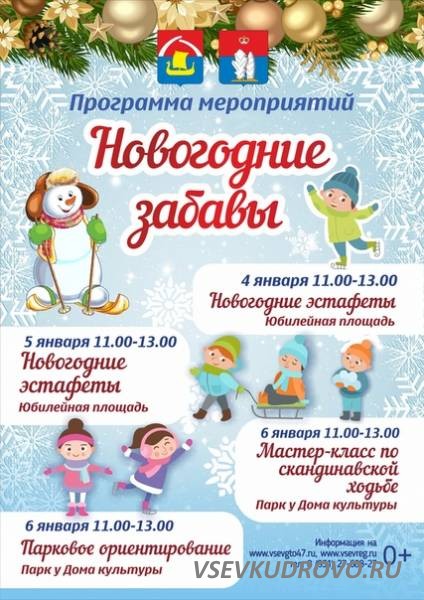Весёлые каникулы для жителей Всеволожска. Весёлые каникулы для жителей Всеволожска.