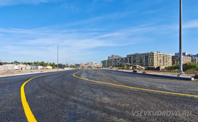 В Кудрово открыли новый участок Центральной улицы (2026)