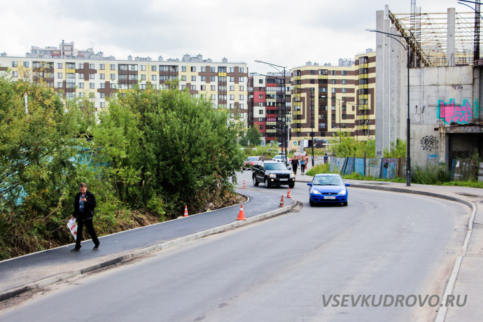Жизнь пешеходов Кудрово станет комфортнее Жизнь пешеходов Кудрово станет комфортнее