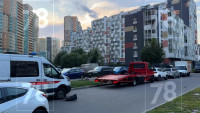 В Кудрово девушка за рулём Opel протаранила машину скорой