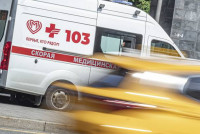 На проспекте Авиаторов Балтики в Мурино иномарка сбила женщину на пешеходном переходе (2026)