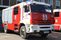 Пожар в магазине на Каштановой аллее в Кудрово